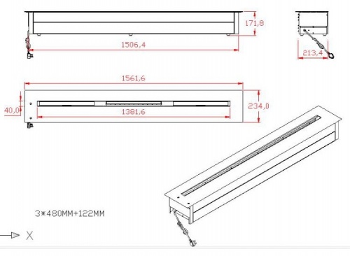  RealFlame LINE-S 150 3D  4