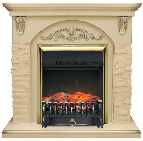 Камин Royal Flame Bern крупный сланец бежевый с Fobos/Majestic фото 2 Камин Royal Flame Bern крупный сланец бежевый с Fobos/Majestic фото 2