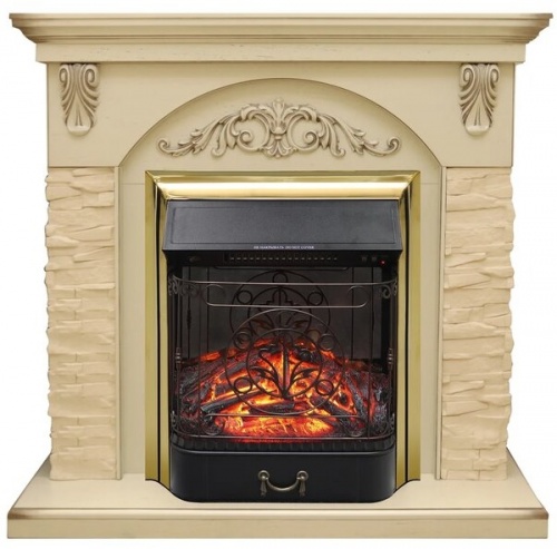 Камин Royal Flame Bern крупный сланец бежевый с Fobos/Majestic Камин Royal Flame Bern крупный сланец бежевый с Fobos/Majestic