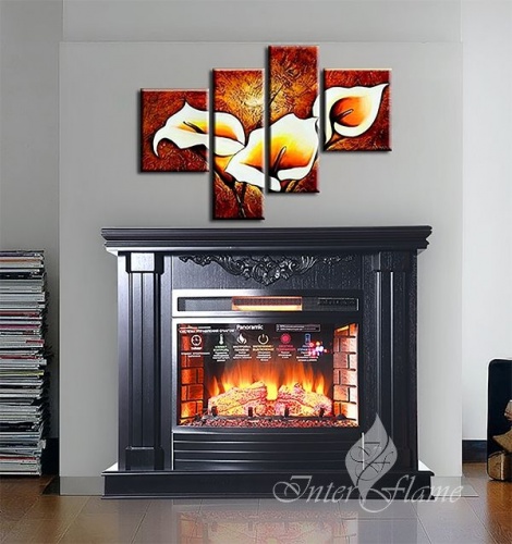 Каминокомплект InterFlame портал Genius с очагом Panoramic 08-25 LED FX фото 7 Каминокомплект InterFlame портал Genius с очагом Panoramic 08-25 LED FX фото 7