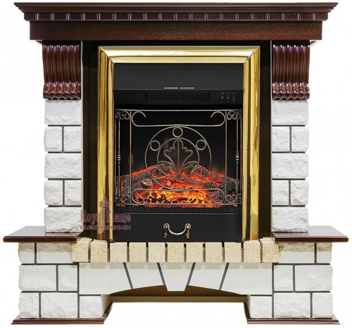 Камин Royal Flame Pierre Luxe с Fobos/Majestic фото 4 Камин Royal Flame Pierre Luxe с Fobos/Majestic фото 4