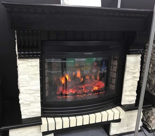 Каминокомплект InterFlame портал Exter Сланец с очагом Panoramic 06-25 LED FX фото 3 Каминокомплект InterFlame портал Exter Сланец с очагом Panoramic 06-25 LED FX фото 3