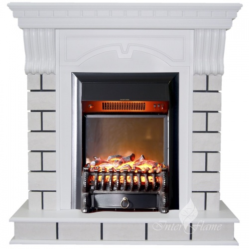 Каминокомплект InterFlame портал Belsi белый с очагом Fobos/Majestic фото 2 Каминокомплект InterFlame портал Belsi белый с очагом Fobos/Majestic фото 2